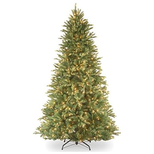  National Tree Company National Tree 7.5 Foot Feel-Real Tiffany Fir Tree with 750 Dual LED Lights and PowerConnect, Hinged (PETF3-D00-75)