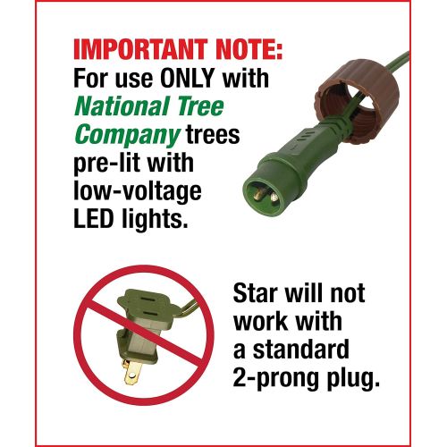  National Tree Company National Tree 7.5 Foot Feel-Real Tiffany Fir Tree with 750 Dual LED Lights and PowerConnect, Hinged (PETF3-D00-75)