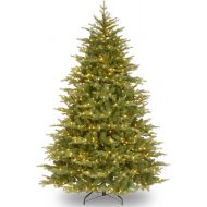 National Tree Company National Tree 9 Foot Feel Real Nordic Spruce Medium Tree with 1100 Clear Lights, Hinged (PENS1-307-90)