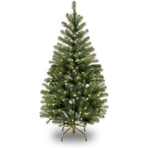  National Tree Company National Tree 7 Foot Aspen Spruce Tree with 400 Clear Lights, Hinged (AP7-300-70)