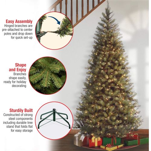  National Tree Company National Tree 6 Foot Aspen Spruce Tree with 300 Clear Lights, 6 Foot (AP7-300-60)