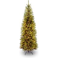 National Tree Company National Tree 6.5 Foot Kingswood Fir Pencil Tree with 250 Clear Lights, Hinged (KW7-300-65)