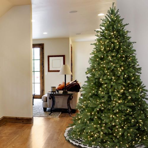  National Tree Company National Tree 7.5 Foot Feel Real Jersey Fir with 1250 Clear Lights (PEJF1-300-75)