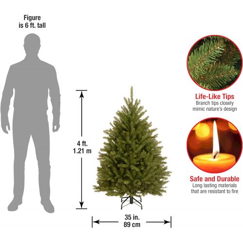  National Tree Company National Tree 12 Foot Dunhill Fir Tree, Hinged (DUH-120)