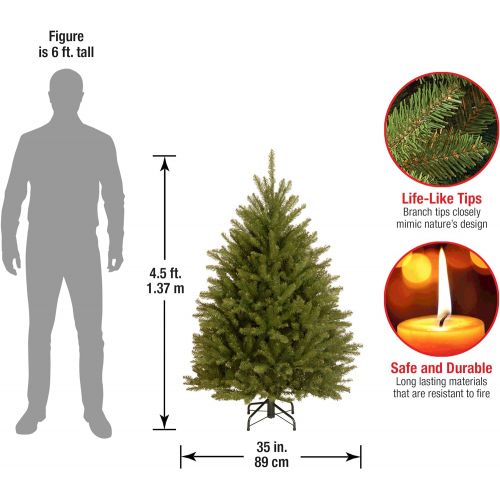  National Tree Company National Tree 12 Foot Dunhill Fir Tree, Hinged (DUH-120)