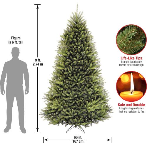  National Tree Company National Tree 12 Foot Dunhill Fir Tree, Hinged (DUH-120)