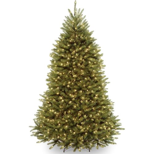  National Tree Company National Tree 7.5 Foot Dunhill Fir Tree with 750 Clear Lights, Hinged (DUH-75LO)