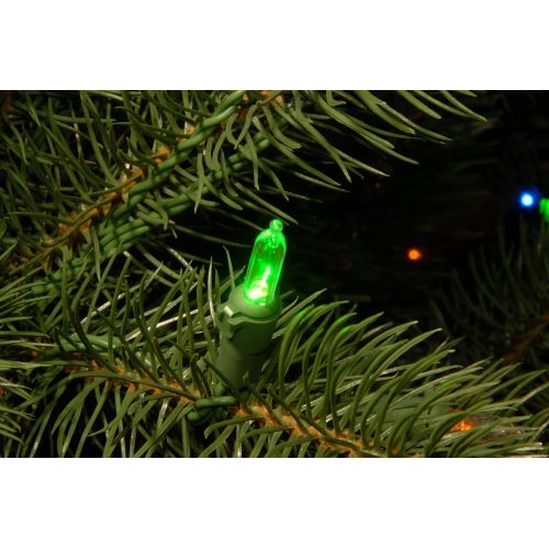  National Tree Company National Tree 7.5 Foot Feel Real Downswept Douglas Fir Tree with 750 Dual Color LED Lights and OnOff Switch, Hinged (PEDD1-312LD-75X)