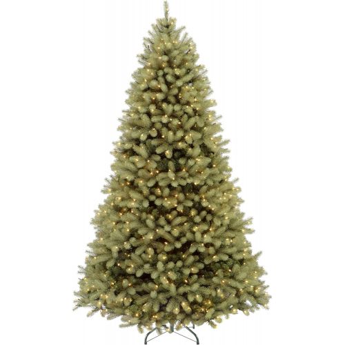  National Tree Company National Tree 7.5 Foot Feel Real Downswept Douglas Fir Tree with 750 Dual Color LED Lights and OnOff Switch, Hinged (PEDD1-312LD-75X)