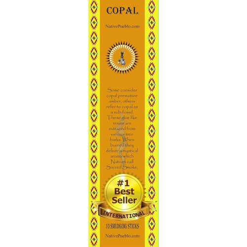  인센스스틱 Native Copal Incense 100% Pure White Copal Healing Smoke Mayan Smudging Spiritual Protection Cleansing Incienso Hand Rolled Pueblo, Family Owned