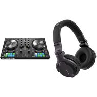 Native Instruments Traktor Kontrol S2 Mk3 DJ Controller and Pioneer DJ CUE1 On-Ear DJ Headphone