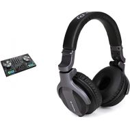 Native Instruments Traktor Kontrol S3 4-Channel DJ Controller (26660) and Pioneer DJ CUE1 On-Ear DJ Headphone - Black