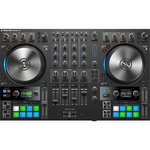 네이티브 인 스트루멘츠 Native Instruments TRAKTOR KONTROL S4 MK3 4-Channel DJ Controller with Haptic Drive