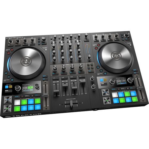 네이티브 인 스트루멘츠 Native Instruments TRAKTOR KONTROL S4 MK3 4-Channel DJ Controller with Haptic Drive