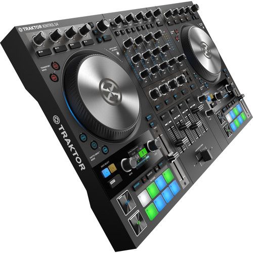 네이티브 인 스트루멘츠 Native Instruments TRAKTOR KONTROL S4 MK3 4-Channel DJ Controller with Haptic Drive