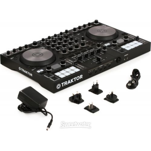 네이티브 인 스트루멘츠 Native Instruments Traktor Kontrol S4 MK3 4-channel DJ Controller with Case