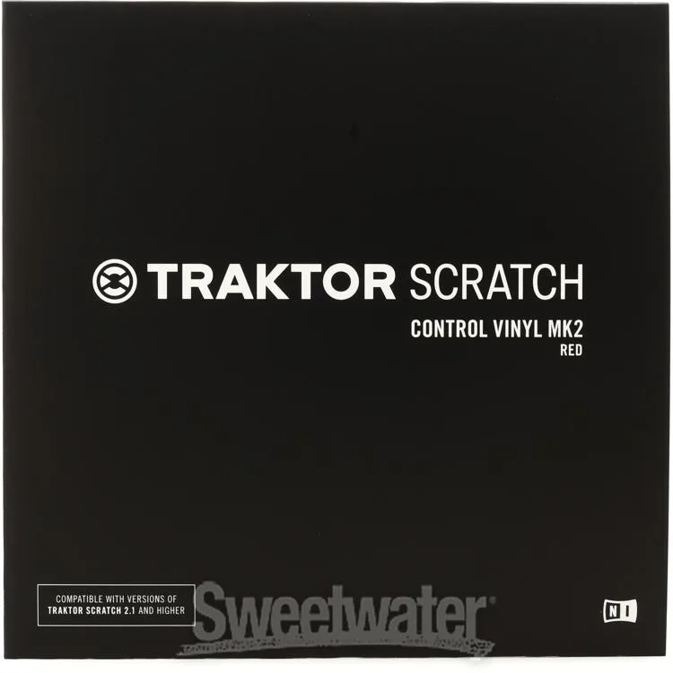 네이티브 인 스트루멘츠 Native Instruments Traktor Scratch Control Vinyl MK2 - Red (Single Vinyl)