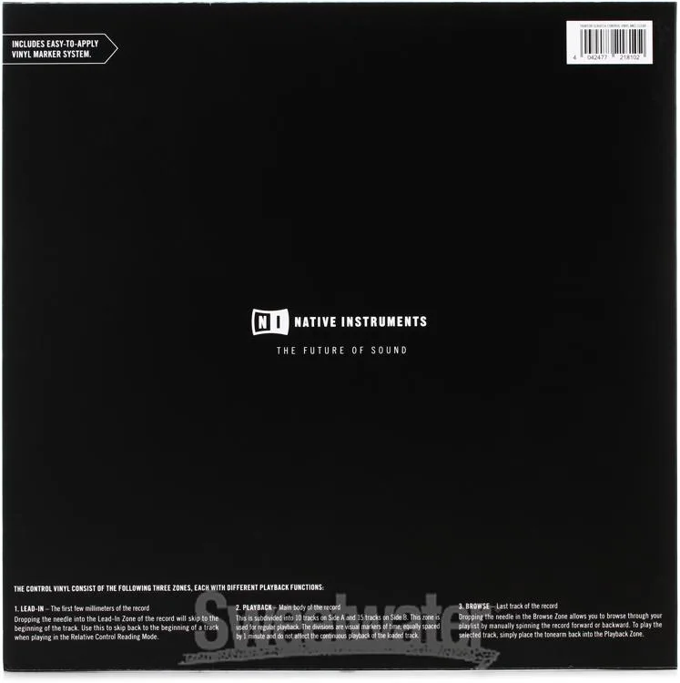 네이티브 인 스트루멘츠 Native Instruments Traktor Scratch Control Vinyl MK2 - Clear (Single Vinyl)