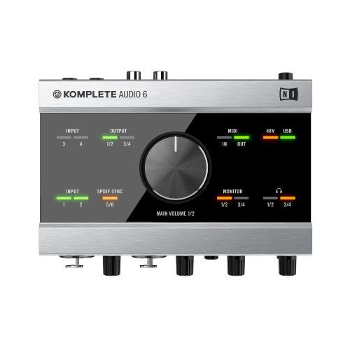 네이티브 인 스트루멘츠 Native Instruments Komplete Audio 6 USB Audio Interface with Recording, DJ, Synth, and Production Software