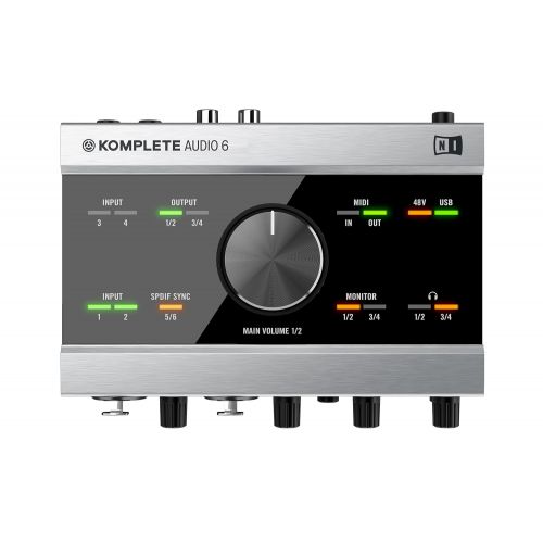네이티브 인 스트루멘츠 Native Instruments Komplete Audio 6 USB Audio Interface with Recording, DJ, Synth, and Production Software
