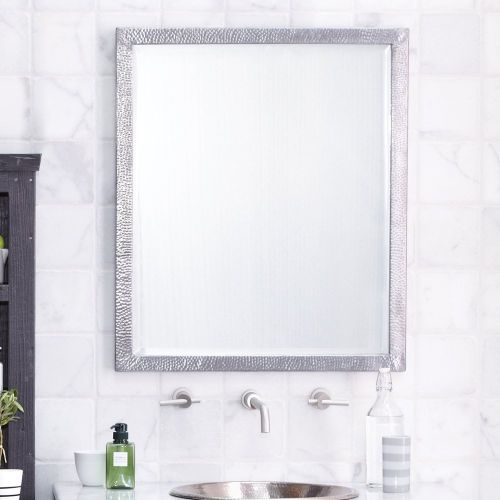  Native Trails MR527 Divinity Rectangular Wall Mirror Large Hammered Aluminum