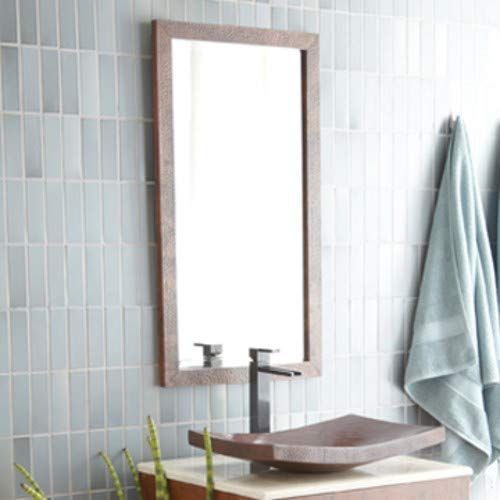  Native Trails CPM296 Milano Rectangular Wall Mirror, Large, Antique Copper