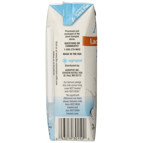  Natrel Milk Lactose Free Skim Prisma, 8 Ounce (Pack of 18)