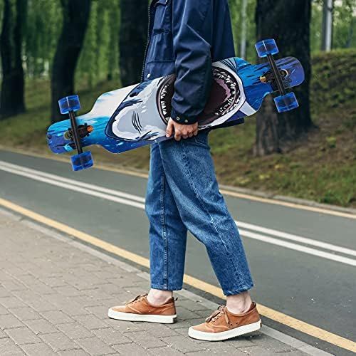  Nattork 41*9 inch Longboard Skateboard Long Board Deck 8 Ply Canadian Maple for Adults Teens Kids