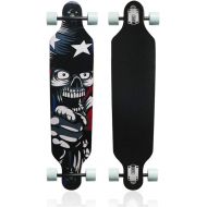 Nattork 42 inch Longboard Skateboard Through Deck 8Ply Canadian Maple for Adults, Teens and Kids