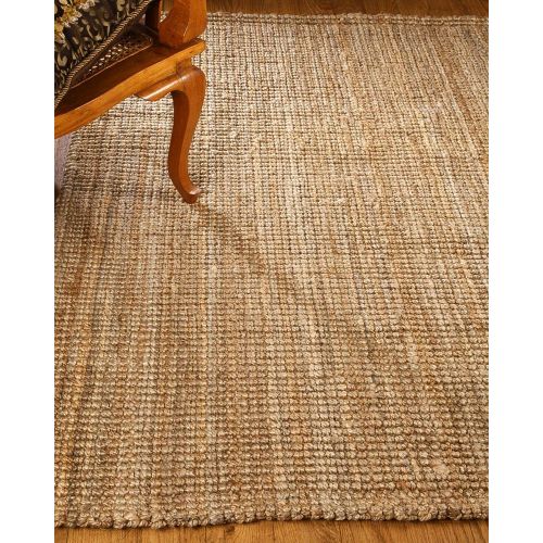  NaturalAreaRugs Natural Area Rugs 100% Natural Fiber Handmade Chunky Calvin Jute Rectangular Rug (8 X 10) Beige