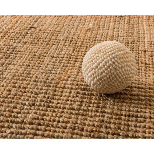  NaturalAreaRugs Natural Area Rugs 100% Natural Fiber Handmade Chunky Calvin Jute Rectangular Rug (8 X 10) Beige