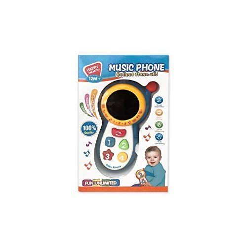  Natural Baby Kids Learning Toys Music Mobile Phone Mirror Preschool Children Toy (Childrens Mirror)