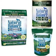Natural Balance Limited Ingredient Dog Food And Treats, Lamb Meal & Brown Rice Formula, Bundle: 28-Pound Bag Dry Dog Food, Large Breeds, 13-Ounce Cans (Pack Of 12) Wet Dog Food, 14