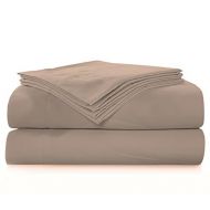 Natural Comfort Sausalito Nights 300 Thread Count Cotton Sheet Set, Queen, Dune