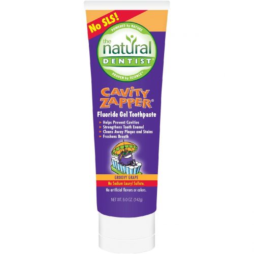  Natural Dentist - Toothpaste Kids Cavity Buster Groovy Grape - 5 oz ( Multi-Pack)