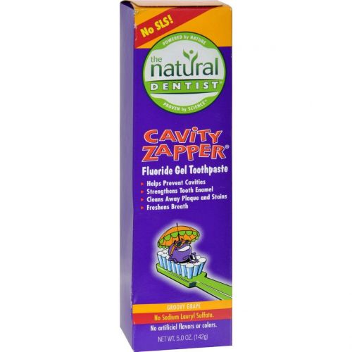  Natural Dentist - Toothpaste Kids Cavity Buster Groovy Grape - 5 oz ( Multi-Pack)