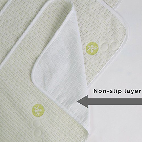  Natural Snuggles Waterproof Baby Changing Table Pads 3 Pack - Extra Soft Bamboo Baby Diaper Changing Liners -...