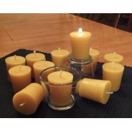 NaturalCandleworks Pure beeswax standard votive candles - One dozen (12)