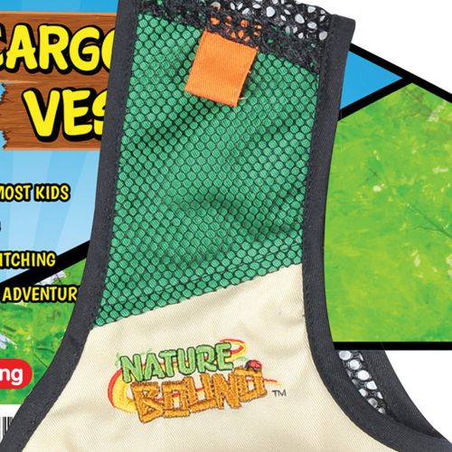  Nature Bound Cargo Vest for Kids with Zipper, 4 Pockets, and Durable Stitching