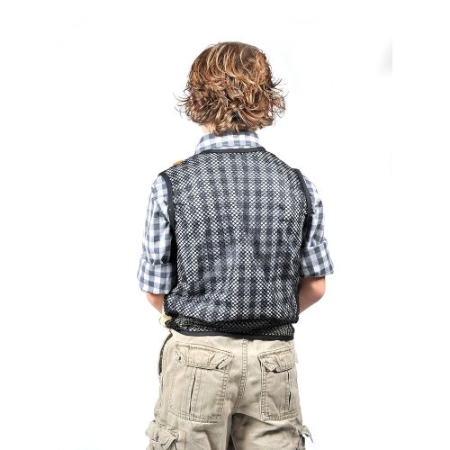  Nature Bound Cargo Vest for Kids with Zipper, 4 Pockets, and Durable Stitching