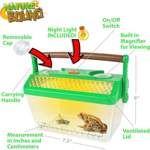  [아마존베스트]Nature Bound Bug Catcher Critter Barn Habitat for Indoor/Outdoor Insect Collecting with Light Kit