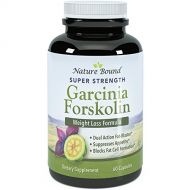 Garcinia Cambogia and Forskolin Extract Blend - Pure & Potent - Natural Weight Loss Supplement for Women & Men - Guaranteed By Nature Bound