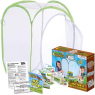 Nature Bound Toys Butterfly Garden Habitat & Terrarium, 24 Inches Tall with Large Zipper Larvae Coupon Included in Kit