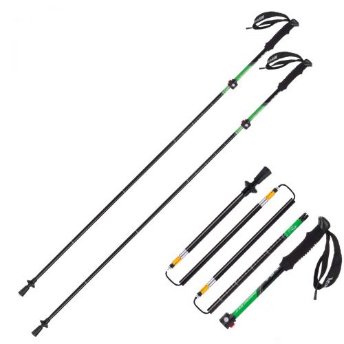  Naturehike Foldable Trekking Pole, Collapsible and Adjustable Hiking Walking Stick Poles for Outdoor Climbing with Lever Lock and Carry Sack(5-Section)