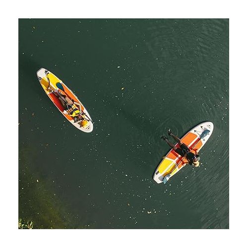  Naturehike Inflatable Stand Up Paddle Board (6 Inches Thick) with Premium SUP Paddle Board Accessories & Carry Bag, 17.6lbs Double Anti-Slip EVA Deck for Youth & Adults