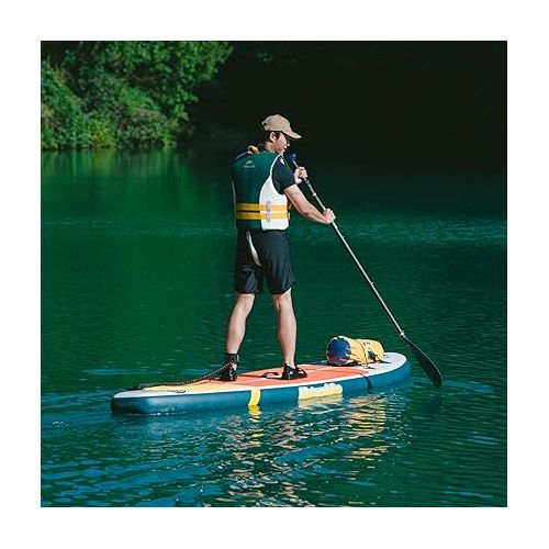  Naturehike Inflatable Stand Up Paddle Board (6 Inches Thick) with Premium SUP Paddle Board Accessories & Carry Bag, 17.6lbs Double Anti-Slip EVA Deck for Youth & Adults