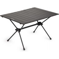 Naturehike FT11 Height Adjustable Camping Table, Ultralight Aluminum Roll Up Table with Carry Bag, Portable Backpacking Camp Table for Hiking Picnic Fishing Beach