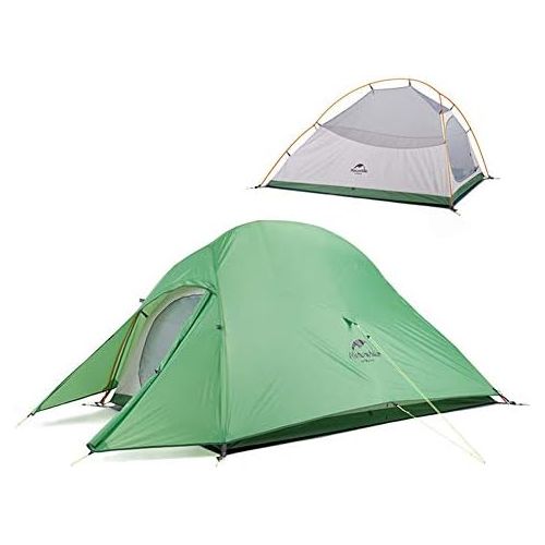  Naturehike Cloud-up 2 Ultraleichtes Campingzelt fuer 2 Personen - Wasserdichtes Doppelschicht Backpackingzelt 4 Seasons