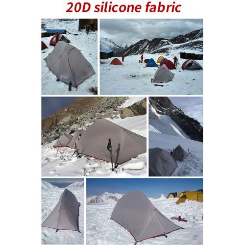  Naturehike Cloud-up 2 Ultraleichtes Campingzelt fuer 2 Personen - Wasserdichtes Doppelschicht Backpackingzelt 4 Seasons