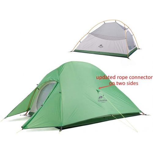  Naturehike Cloud-up 2 Ultraleichtes Campingzelt fuer 2 Personen - Wasserdichtes Doppelschicht Backpackingzelt 4 Seasons